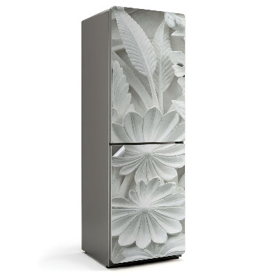 Samolepicí tapeta na lednici Květinový motiv s reliéfními detaily