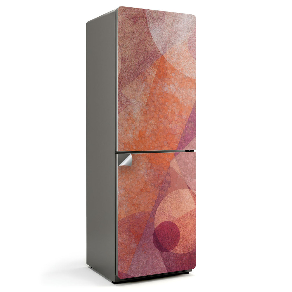 Samolepka na lednici Abstraktní kruhy v moderním stylu