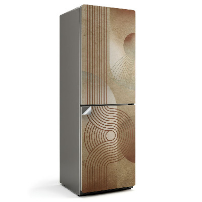 Samolepicí tapeta na lednici Abstraktní vzory čar a tvarů