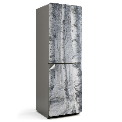 Samolepicí tapeta na lednici Lesní krajina se stromy