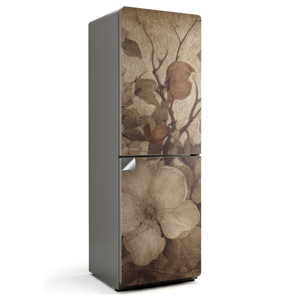 Samolepka na lednici Tlumené květinové aranžmá