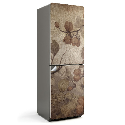 Samolepicí tapeta na lednici Květinový vzor v tlumených odstínech