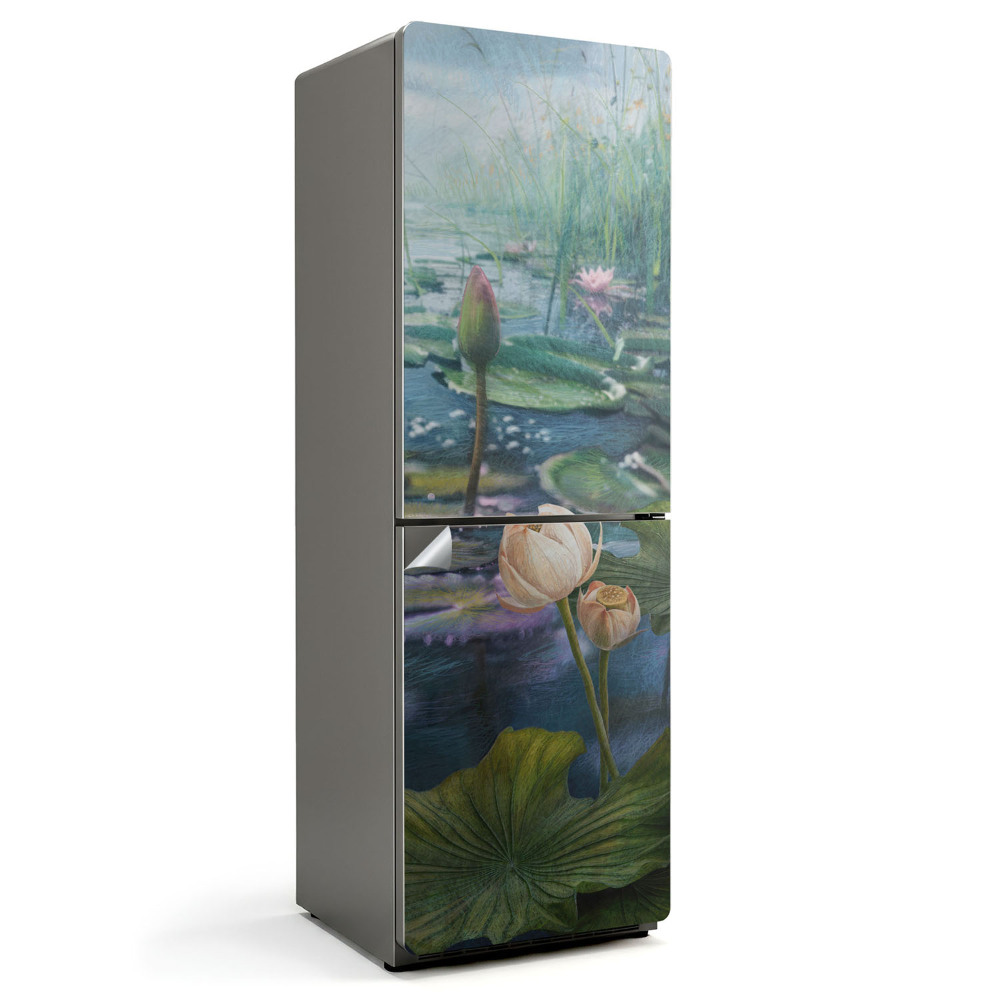 Fólie na lednici Lilie na vodní hladině