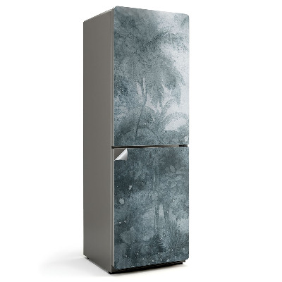 Samolepicí tapeta na lednici Tropické palmy v oblacích