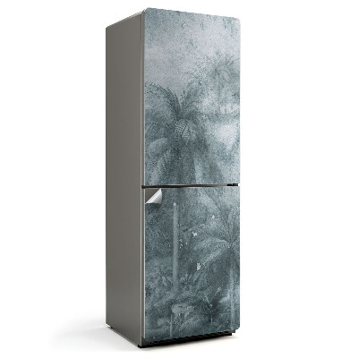 Tapeta na lednici Tropická krajina s palmami