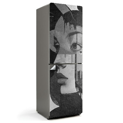 Tapeta na lednici Abstraktní obraz dámy