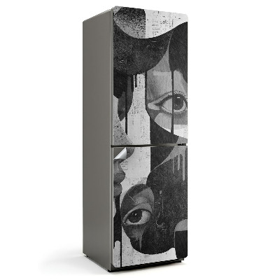 Samolepka na lednici Ženské obrazy v abstrakci