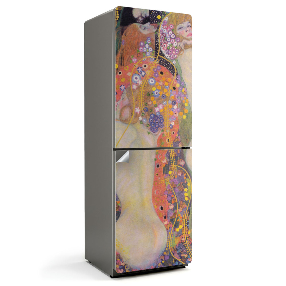 Samolepka na lednici Vodní hadi od Gustava Klimta