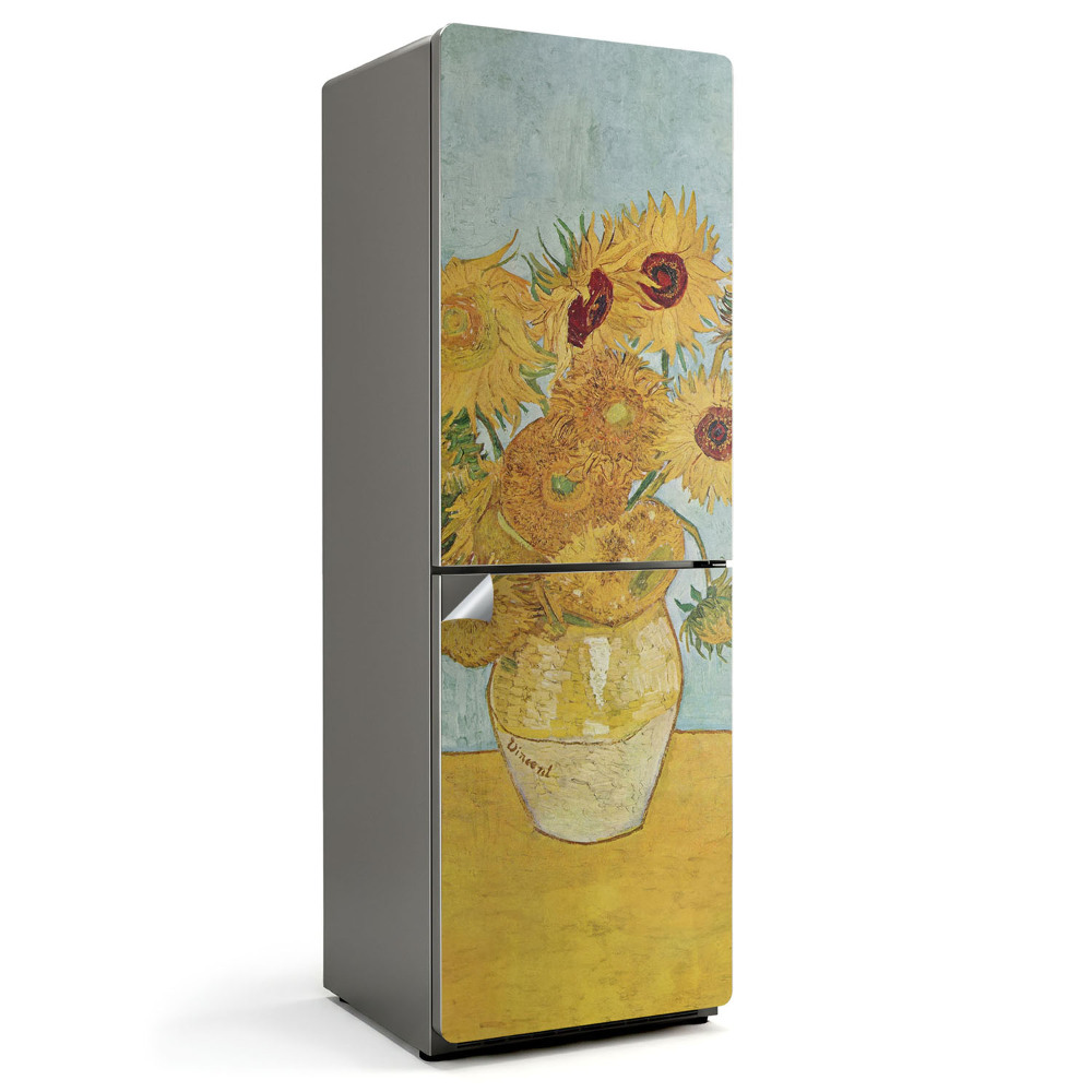 Fólie na lednici Slunečnice od Van Gogha