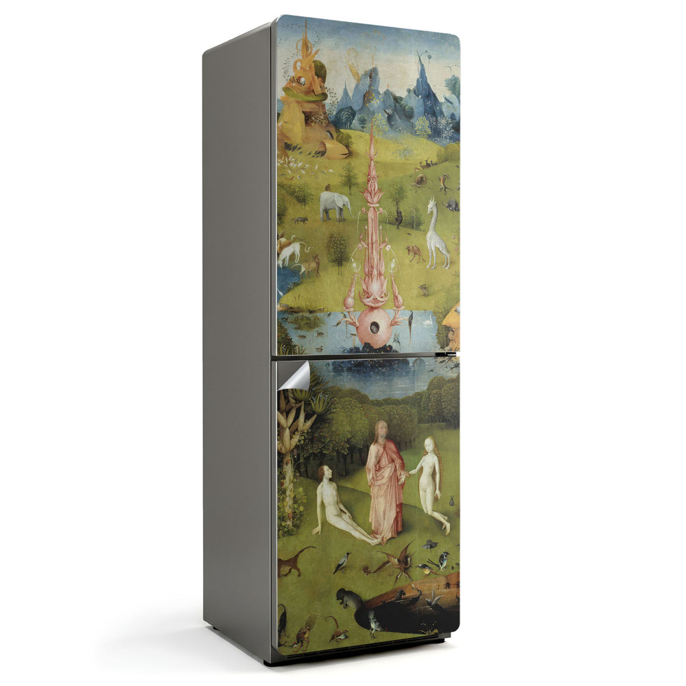 Fólie na lednici Boschova zahrada pozemských rozkoší