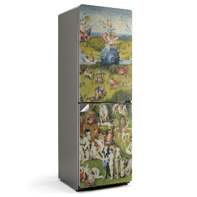 Fólie na lednici Boschova zahrada pozemských rozkoší