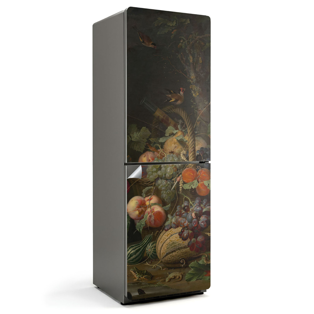 Samolepicí tapeta na lednici Zátiší, malovaná kompozice