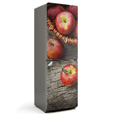 Tapeta na lednici Jablka v pleteném košíku