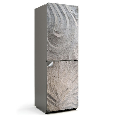 Fólie na lednici Abstraktní motivy v pískových tónech