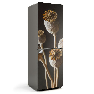 Fólie na lednici Květy máku ve váze