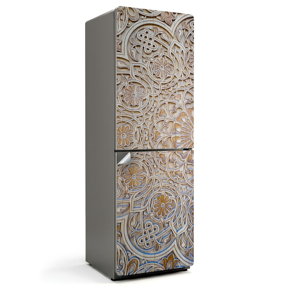 Tapeta na lednici Složitý vyřezávaný motiv