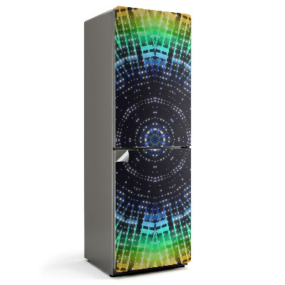 Samolepka na lednici Mandala vzor v geometrických tvarech