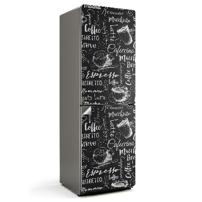 Samolepicí tapeta na lednici Kávové hrnky s unikátním designem