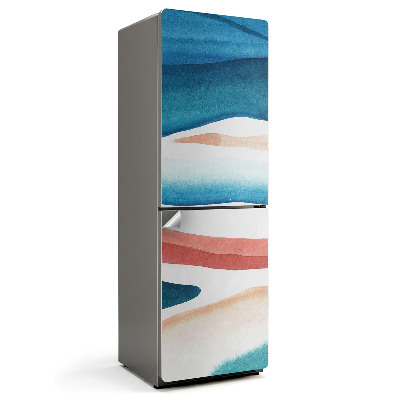 Fólie na lednici Abstraktní skvrny ve stylu akvarelu