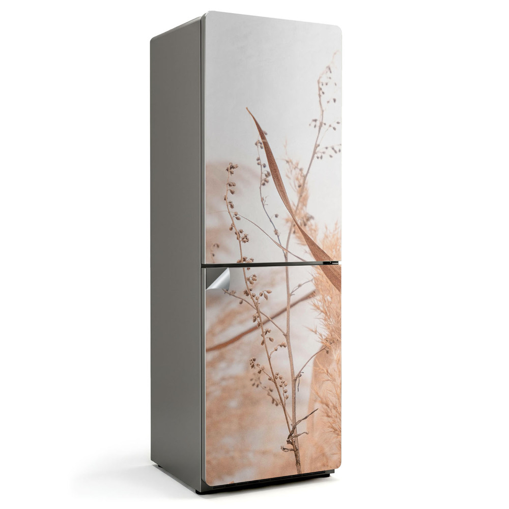 Samolepka na lednici Rostlinné akcenty v jemném stylu