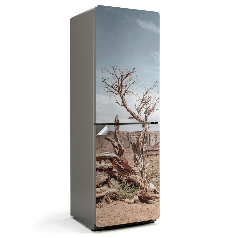 Tapeta na lednici Zkroucený tvar dřeva