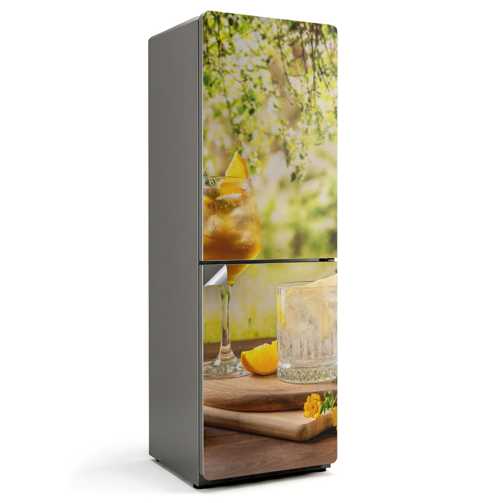 Fólie na lednici Osvěžující nápoje obklopené přírodou