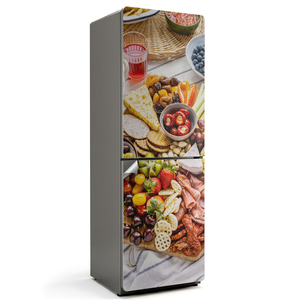 Tapeta na lednici Vzor svačiny na desce