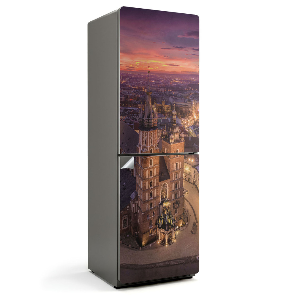 Fólie na lednici Krakovské noční krajiny