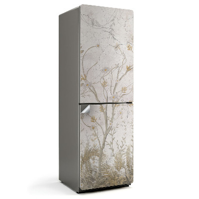 Tapeta na lednici Zelený motiv s větvemi