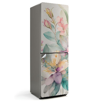 Tapeta na lednici Květinové akvarelové kompozice