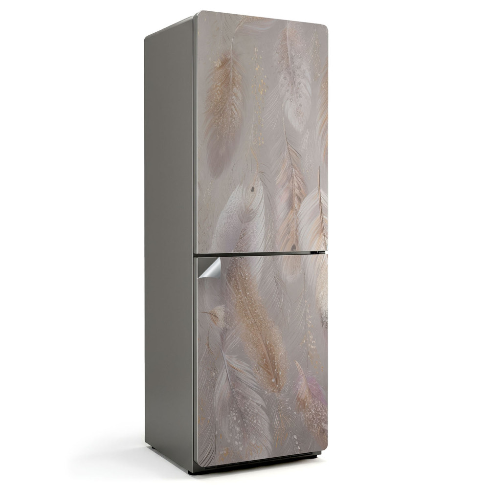 Fólie na lednici Lehké peří na pozadí