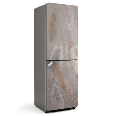 Fólie na lednici Lehké peří na pozadí