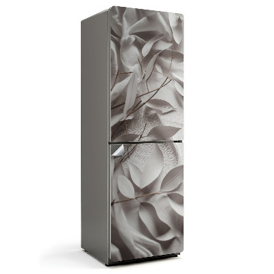 Samolepka na lednici Papírové listy s jemným vzorem