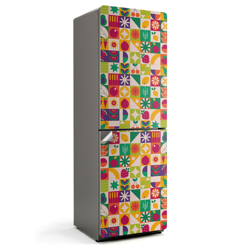 Samolepka na lednici Ovocný motiv v intenzivních barvách