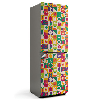 Samolepka na lednici Ovocný motiv v intenzivních barvách