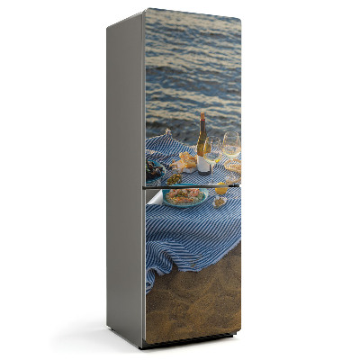 Samolepka na lednici Večer lásky u záře vody