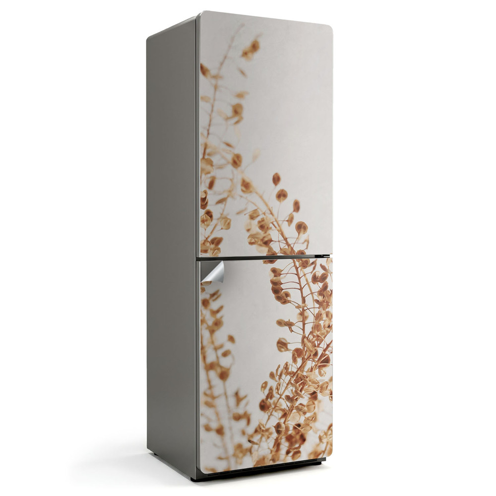 Samolepka na lednici Listy v decentním uspořádání