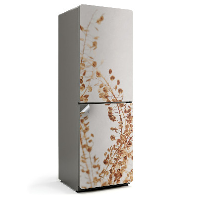 Samolepka na lednici Listy v decentním uspořádání