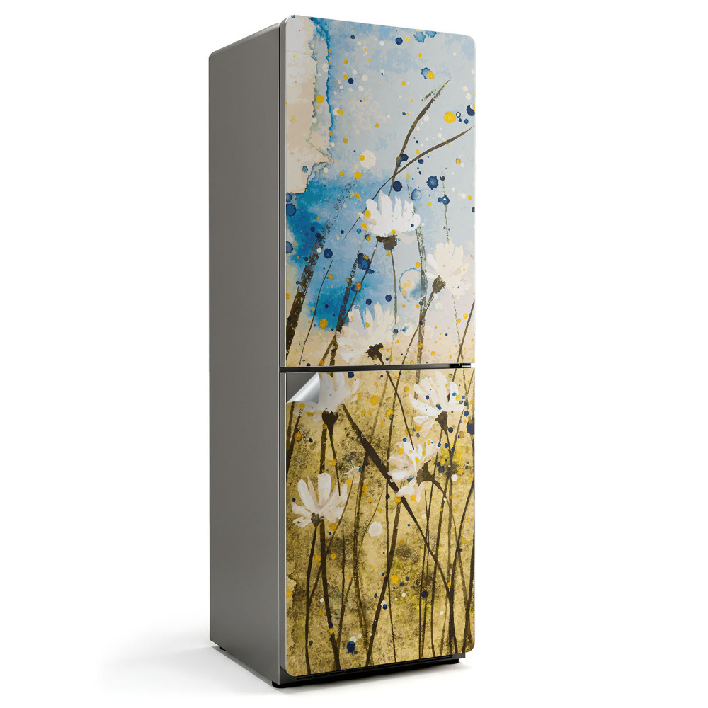 Tapeta na lednici Květinové kouzlo akvarelové louky