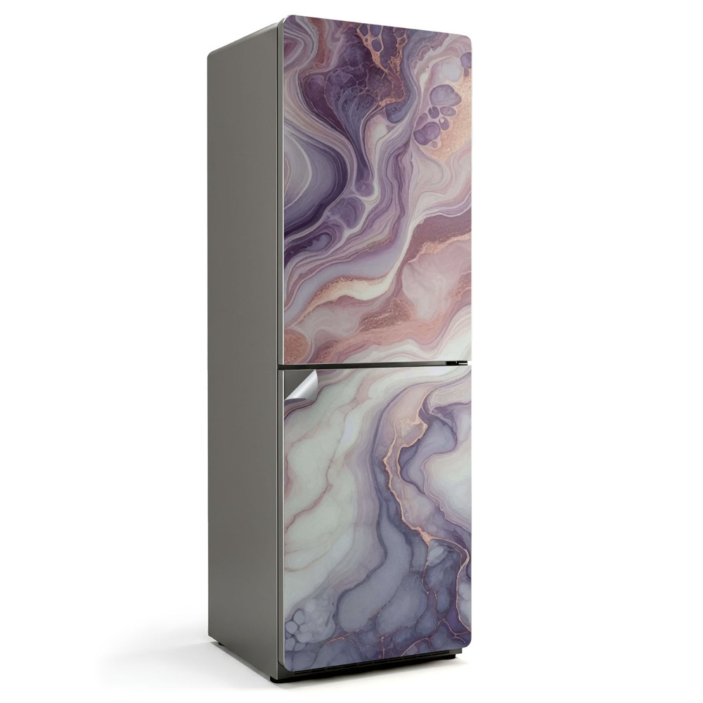 Fólie na lednici tekutý abstraktní motiv