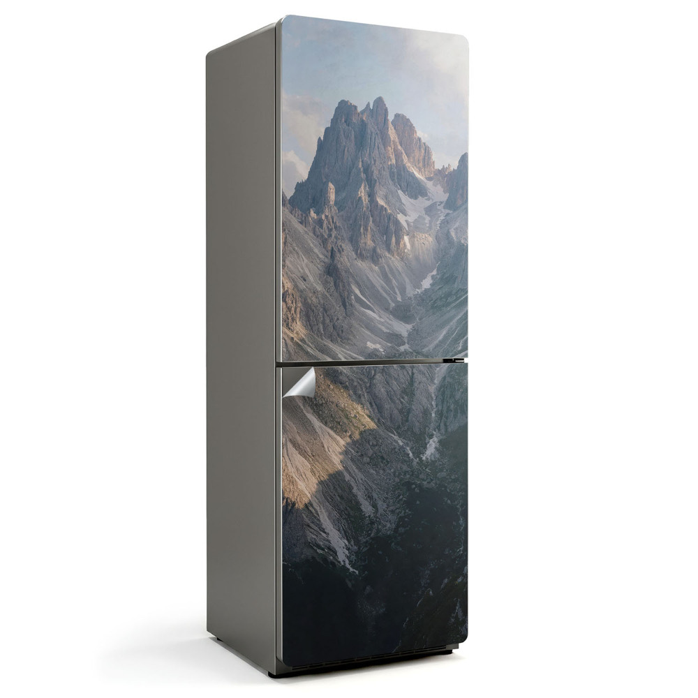 Samolepka na lednici Horská krajina s údolím