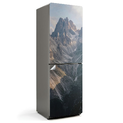 Samolepka na lednici Horská krajina s údolím