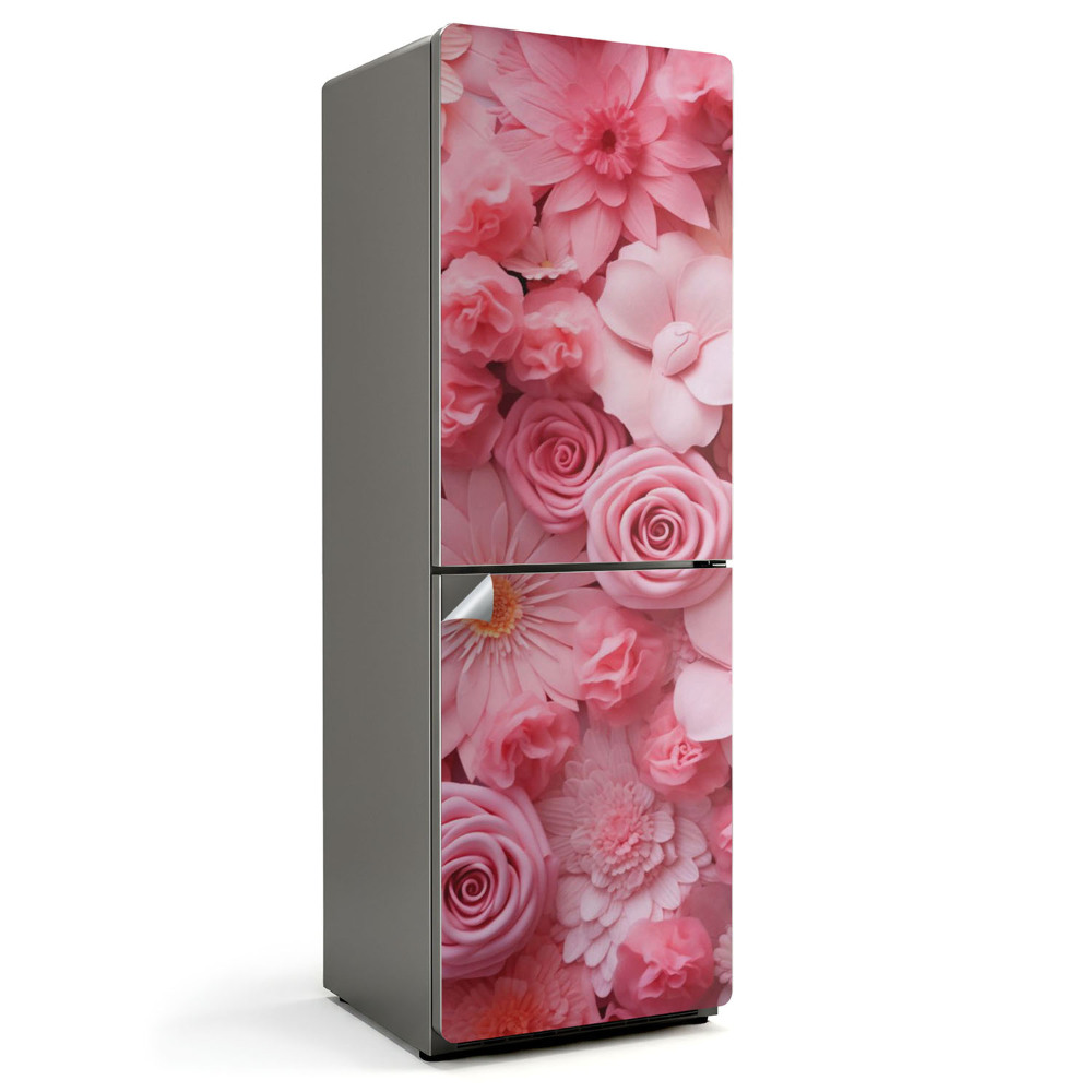Samolepicí tapeta na lednici 3D květinové aranžmá
