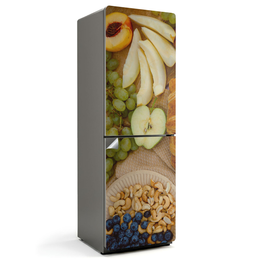 Tapeta na lednici Ovoce a ořechy ve šťavnaté verzi