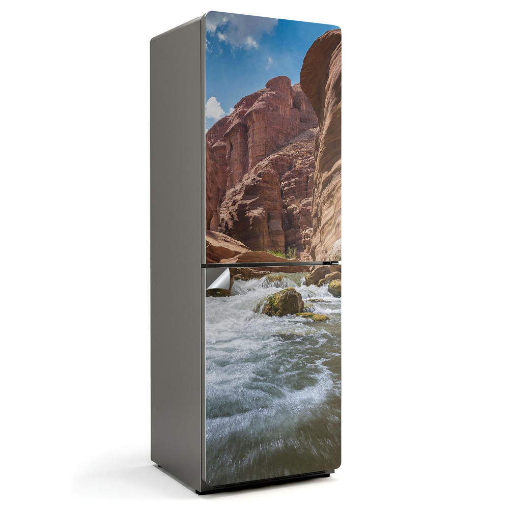 Tapeta na lednici Rokle s řekou