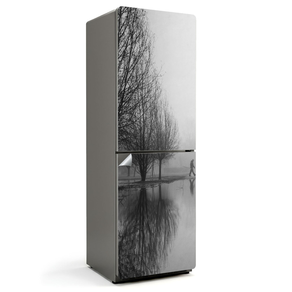 Tapeta na lednici Nostalgická ranní procházka parkem