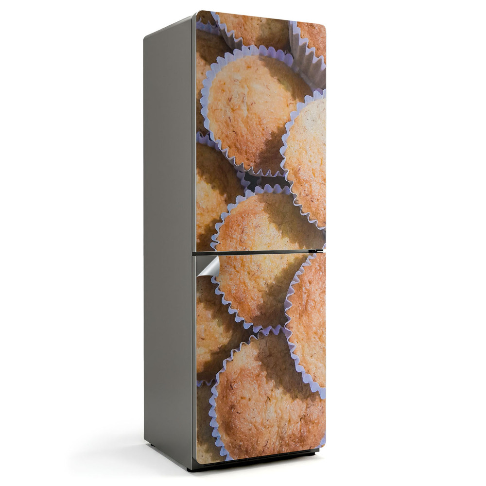 Samolepicí tapeta na lednici Muffiny v barevných košíčcích na košíčky