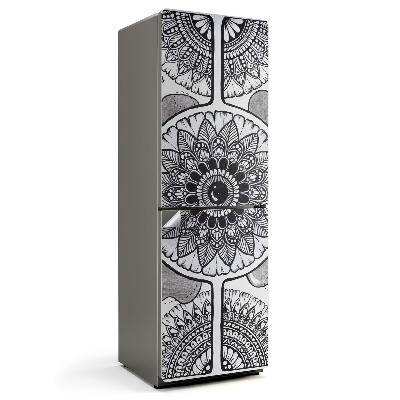 Tapeta na lednici Květinová mandala v harmonickém stylu