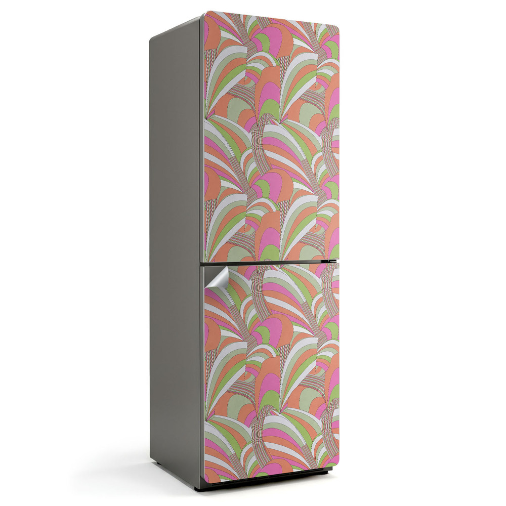 Samolepka na lednici Vlny vzorů v abstraktním stylu