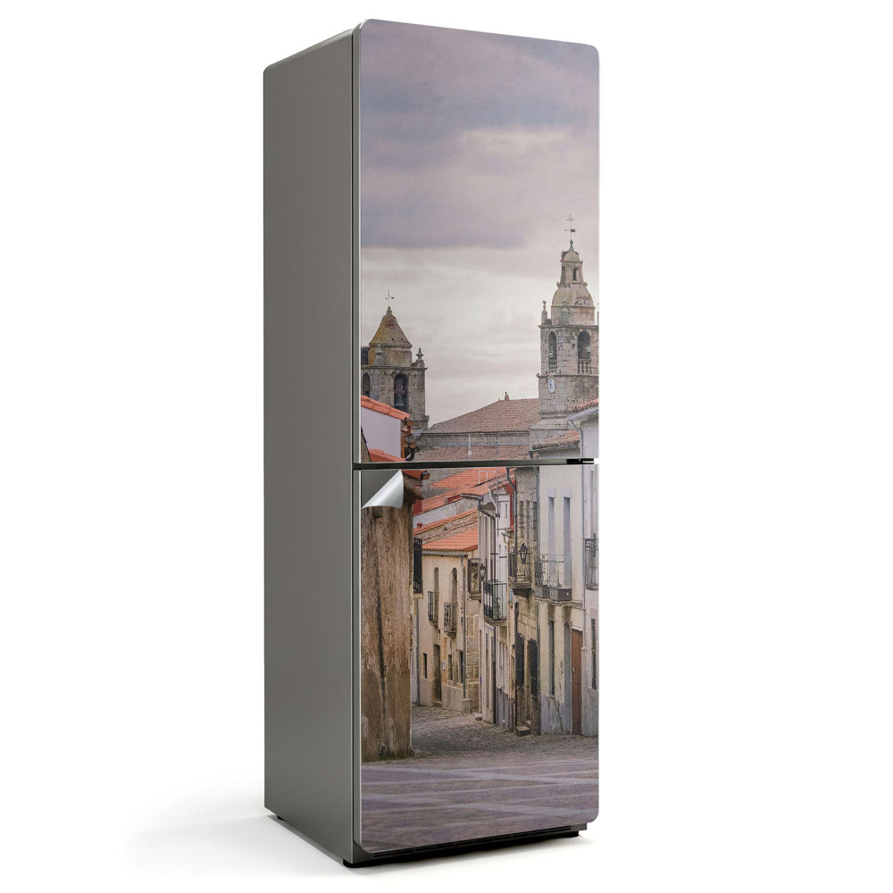 Tapeta na lednici Malebná ulička ve městě